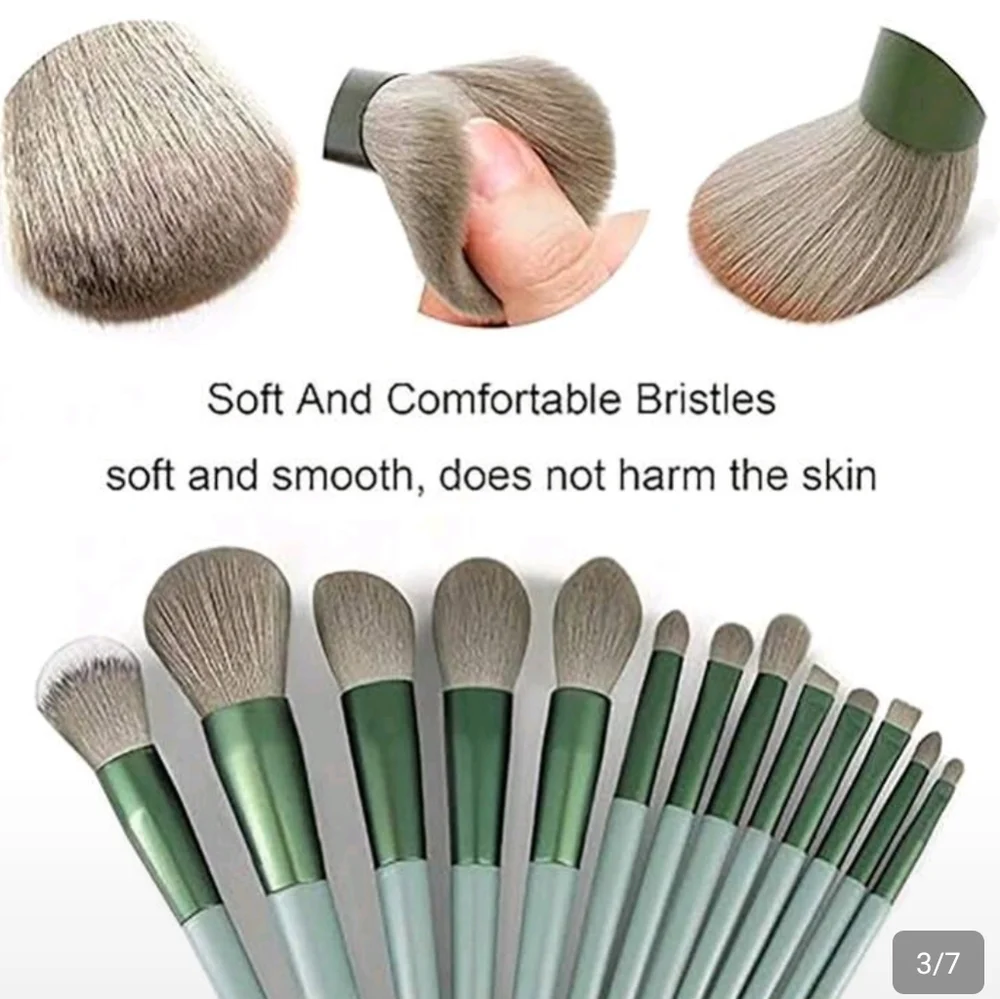 New Makeup Brushes Green
